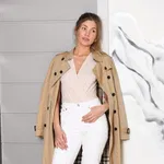 Kruvaze Yaka Bej Kolsuz Çıtçıtlı Kadın Body Türen 3502 Bej görsel 7