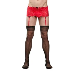 La Blinque La Blinque Erkek Dantel  Jartiyer String Takım 15760