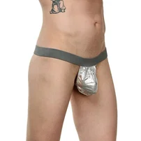 La Blinque La Blinque Erkek Seksi Gümüş G-STRİNG 15762