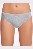 Melanj Dantelli Kadın Bikini 12li Paket İlke 278 Açık Gri görsel 5