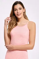 Melanjlı Dantelli İp Askılı Atlet İlke 2346 Pudra