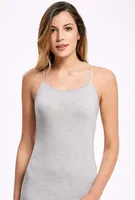 Melanjlı Dantelli İp Askılı Atlet İlke 2346 Açık Gri farklı açı