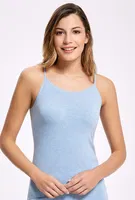 Melanjlı Dantelli İp Askılı Atlet İlke 2346 Mavi görsel 5