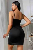 Bacak Yırtmaçlı Dantel İşlemeli Gecelik Babydoll Merry See 4173 Siyah farklı açı