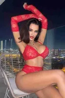 Eldivenli Fantazi Sütyen Külot Takım Kırmızı Merry See 4159 Kırmızı