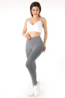 Mio Studio Gym Yüksek Bel Seamless Desenli Tayt Miorre 001-002110 Antrasit detay görünüm