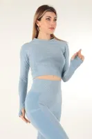 Miofit Uzun Kollu Kadın Spor Tişört 001-001112 detay görünüm