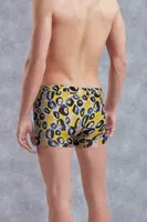 Modal Çok Renkli Baskılı Doreanse Erkek Boxer 1799 Mavi Leopar farklı açı