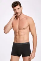 Modal Likralı Erkek Boxer İlke 1605 Siyah