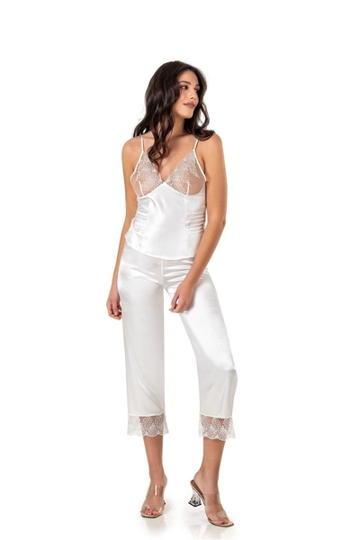 İnce Askılı Saten Kadın Pijama Takım Moongirl 598