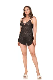 Moongirl Şortlu Büyük Beden Bayan Tül Gecelik Moongirl MNL10070