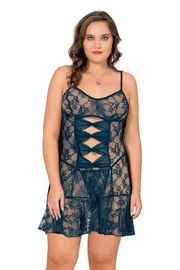 Moongirl Battal Beden Fiyonklu Fantazi Tül Gecelik Moongirl MNL10097