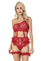 Tek Omuz Askılı Tül Fantazi Body Moongirl ST-431 farklı açı