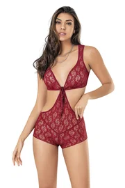 Moongirl Şortlu Büstiyerli Dantel Fantazi Takım Moongirl MNL433