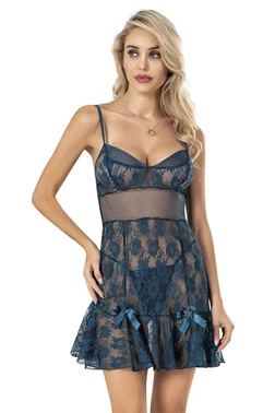 Moongirl Kurdelalı Dantel Transparan Fantazi Gecelik Moongirl 446 - Alternatif Görünüm