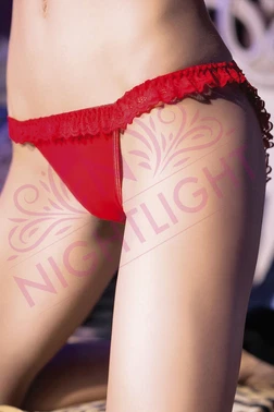 NightLight Arkası Açık Fırfırlı Fantazi Kadın Külot NightLight 9126