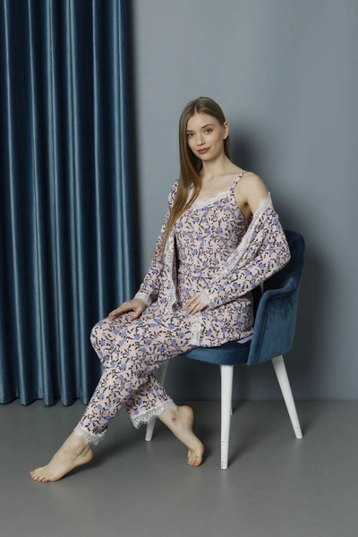 Polkan Üçlü Bayan Pijma Takımı 9671