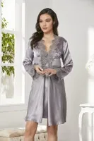 Saten 6Lı Gelin Çeyiz Seti Pierre Cardin 6335 Mor detay görünüm