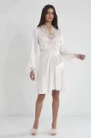 Saten 6Lı Gelin Çeyiz Seti Pierre Cardin 6335 Ekru görsel 29