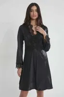 Saten 6Lı Gelin Çeyiz Seti Pierre Cardin 6335 Siyah görsel 7