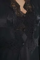 Saten 6Lı Gelin Çeyiz Seti Pierre Cardin 6335 Siyah görsel 8