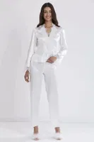 Saten 6Lı Gelin Çeyiz Seti Pierre Cardin 6335 Beyaz görsel 24