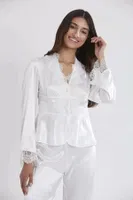 Saten 6Lı Gelin Çeyiz Seti Pierre Cardin 6335 Beyaz görsel 25