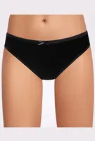 Siyah %100 Pamuk Ribana Fiyonklu Bikini İlke 291 Siyah