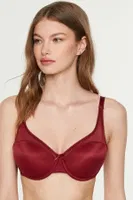 Soft Cup Deteksiz Sütyen New Bra 1790 Bordo görsel 11