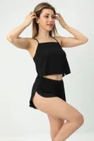 Şortlu Spor Takım DoReMi 002-001290 Siyah farklı açı