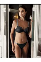 Taş Askılı Desteksiz Sütyen New Bra 9016 Siyah görsel 5