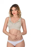 Toparlayıcı Dantelli Cotton Kadın Sütyen Emay 181C