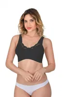 Toparlayıcı Dantelli Cotton Kadın Sütyen Emay 181C farklı açı
