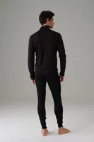 Termal Viloft Dik Yaka Fermuarlı Sweatshirt Dorense 2895 Siyah görsel 4