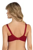 Toparlayıcı Mikro Düz Sütyen Fabony 3190 Bordo görsel 4