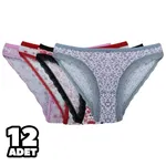 Fiora Karışık Desenli Kadın Bikini Külot 12Li Tutku 0542 Karışık Renk detay görünüm