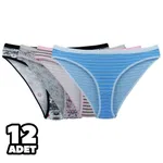 Karışık Desenli Kumru Bayan Bikini 12Li Tutku 0547 Karışık Renk detay görünüm