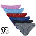 Sandra 12Li Kadın Bikini Külot Tutku 0570 Karışık Renk