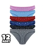 Sandra 12Li Kadın Bikini Külot Tutku 0570 Karışık Renk farklı açı