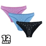 Sandra 12Li Kadın Bikini Külot Tutku 0570 Karışık Renk görsel 4