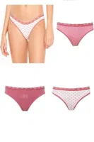 U.S. Polo Assn. 3Lü Lastikli Karışık Renk Kadın Slip 66329 Görsel