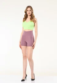 Vogsing Yüksek Bel Loklu Dalgıç Kumaş Kısa Kadın Tayt Vogsing 153