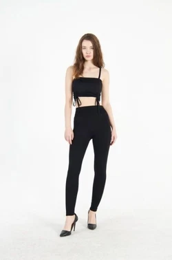 Vogsing Çelikli Şardonlu Yüksek Bel Kadın Tayt Vogsing 328