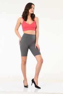 Vogsing Fitilli Dalgıç Yüksek Bel Kadın Kısa Tayt Vogsing 366