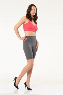 Vogsing Fitilli Dalgıç Yüksek Bel Kadın Kısa Tayt Vogsing 366 - Alternatif Görünüm