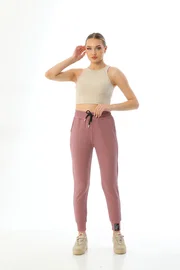 Vogsing Beli Lastikli Fitilli Cepli Kadın Eşofman Altı Vogsing 387