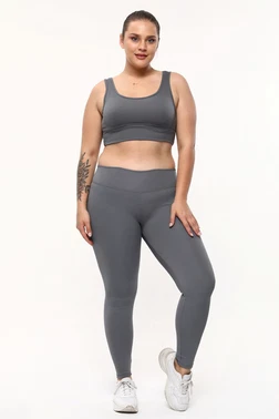 Vogsing Dalgıç Fitilli Büyük Beden Yüksek Bel Kadın Tayt Vogsing 393 - Alternatif Görünüm