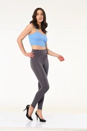 Vogsing Dalgıç Gri Yüksek Bel Kadın Tayt Vogsing 706