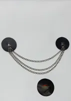 Göğüs Ucu Kapatıcı Zincirli Fantezi Harness Deri Vonda Wear 85011 Siyah görsel 5