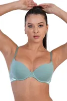 Yarım Push Up Pamuk Desteksiz Sütyen New Bra 5116 Yeşil görsel 19